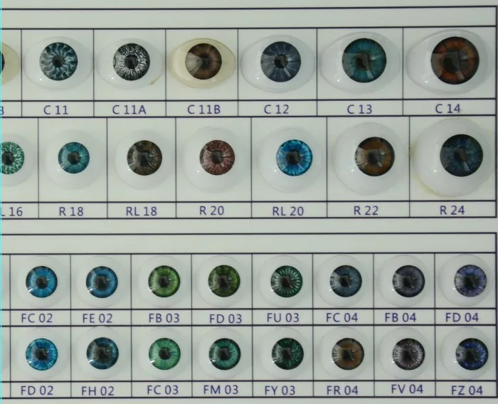 Olhos de vidro para bonecas Clearance