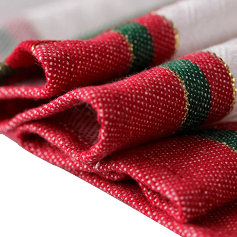 Рождественские небеленные хлопчатобумажные полотенца из жаккардового полотна на заказ