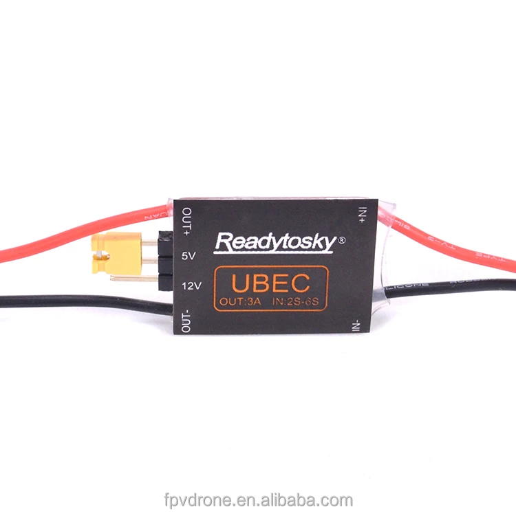 FEICHAO UBEC 6A Sortie 5V/6V - Régulateur Pour Hélicoptère RC 450-500 - 2-6S Lipo, Protection Inverse Polaire