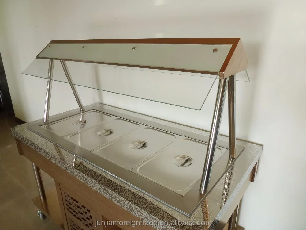 Buffet Table Top Cold Food Refrigerated Display Cooler for Display Salad
