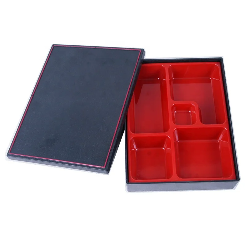 Оптовая продажа, японский пищевой контейнер bento box для суши, деревянный контейнер из АБС-пластика