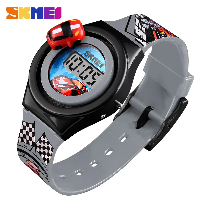SKMEI Cartoon Car Kids' Digital Watch