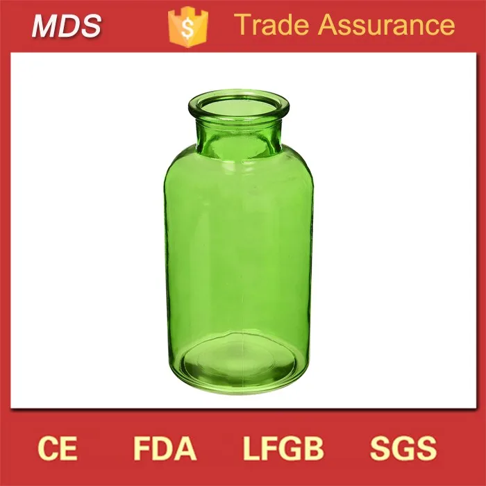 large green glass bottle For Sale