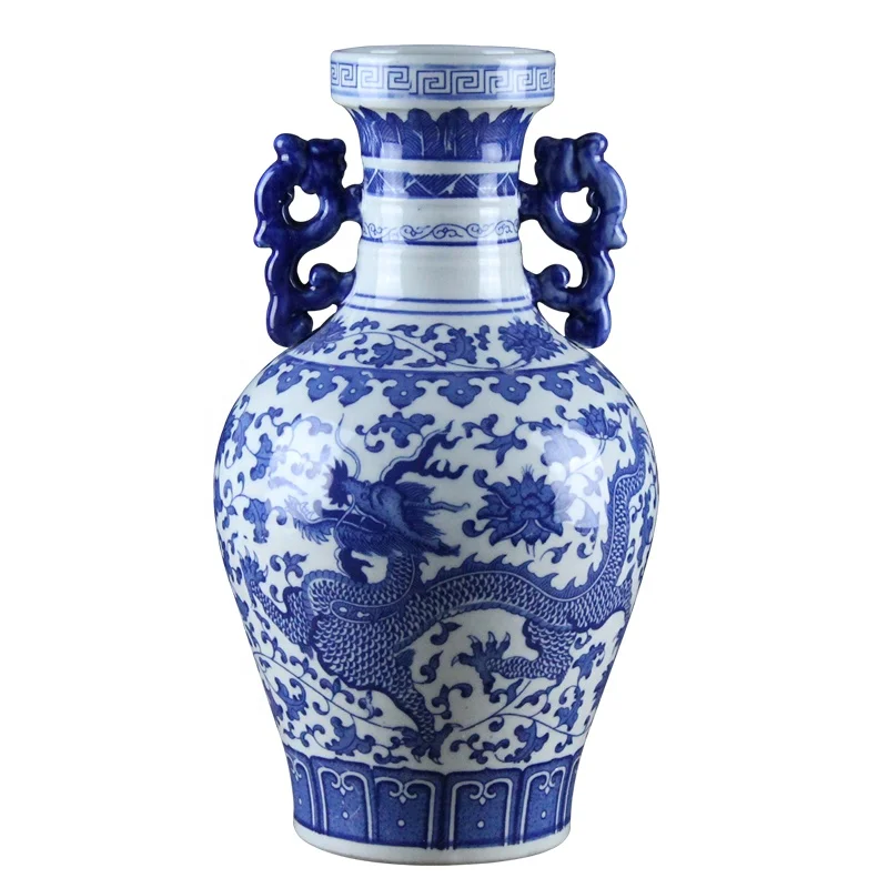 中国　龍　花瓶 国立故宮博物院オンラインストア - 青花竜紋天球瓶小