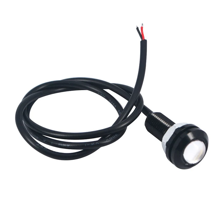 10 LED Eagle Eye 18mm 9W Rouge - Feux Diurnes Voiture Moto | Étanches Et Haute Luminosité