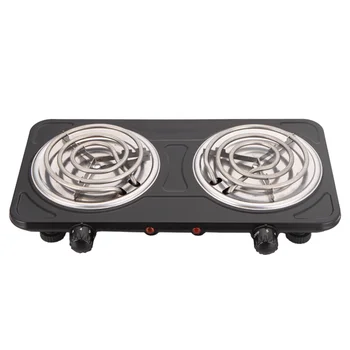 Electric double burner stove cooking heater estufa electrica solar cooker 110 volt two plate stove