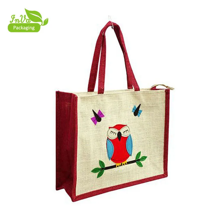 Bolsas de Yute - Crochetisimo | Bolsas de yute, Bolso bordado, Bordados en  tela