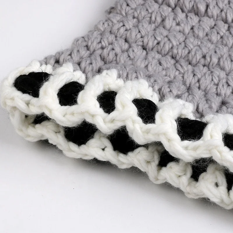 Размеры для возраста 5-14 лет назад теплые зимние вязаные милые дети шапки из акрила с рисунками животных, лисы из мультфильмов капюшон шарф шапочки с наушниками и вязаными шапки бини шапки комплект