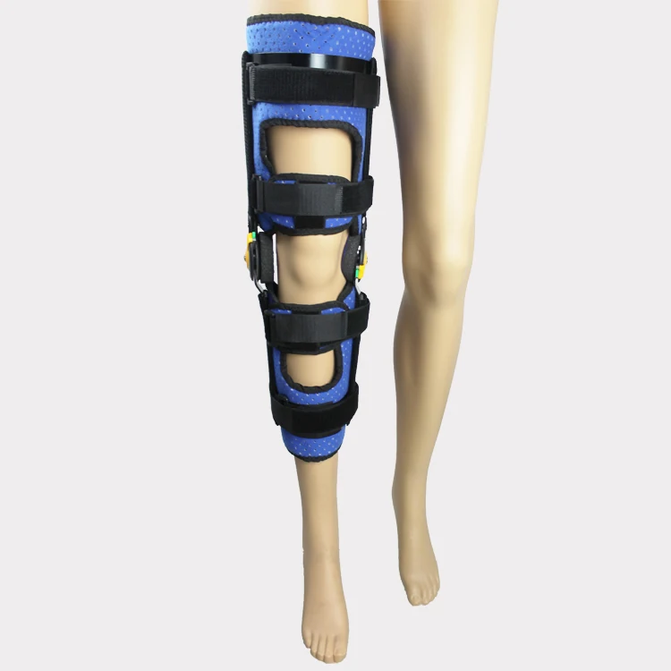 Медицинская Поддержка коленного сустава/ортопедический регулируемый угол ПЗУ неопреновый шарнирный бандаж и поддержка