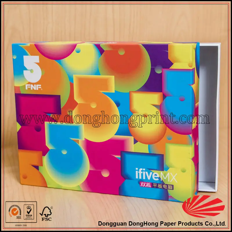красочные лакомство планшетный пк упаковка бумажной коробки