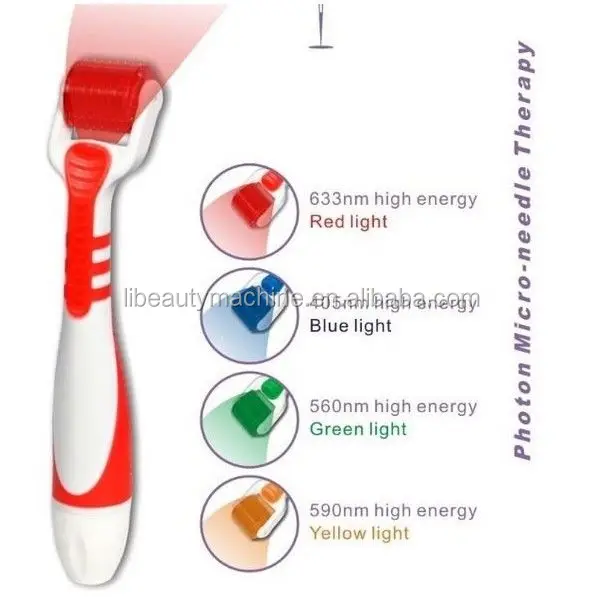 Led Photon Vibrating Titanuim 540 Micro Needles Derma Roller Skin Therapy Buy Photon Derma Roller Led Roller Photon Microneedle Therapy Product On Alibaba Com