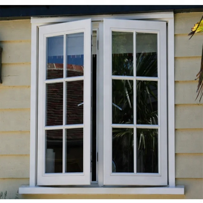 Small PVC Single Pane Casement Window for the Bathroom