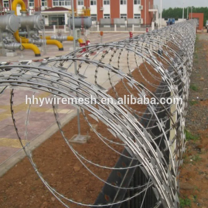 
 Оцинкованная бритвенная проволока, экспорт в Пакистан, острые лезвия, колючая проволока BTO22, колючая проволока  