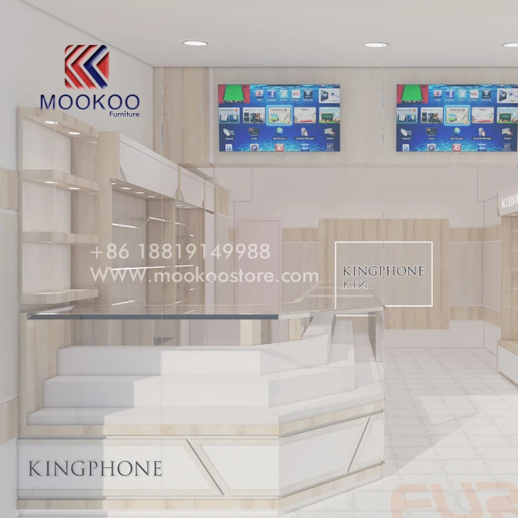 3d Rendering Showroom Accessory Cellphone Shop Interior Design