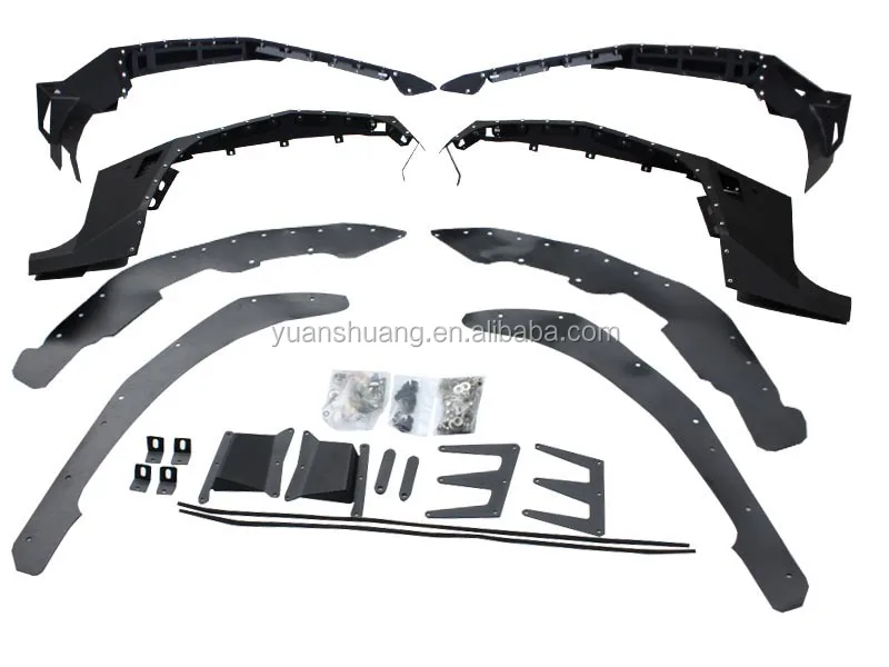 Стальная дробилка на 4 двери для внедорожников, фланцевые накладки для крыльев с гвоздями для Jeep Wrangler JK 2007 + автомобильные аксессуары