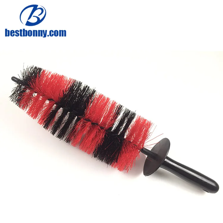 Лучшие Автомобильная Детализация обод колеса автомобиля щетка для очистки с длинной ручкой мягкая щетина PP материал горячий продавать стиральная машина шин