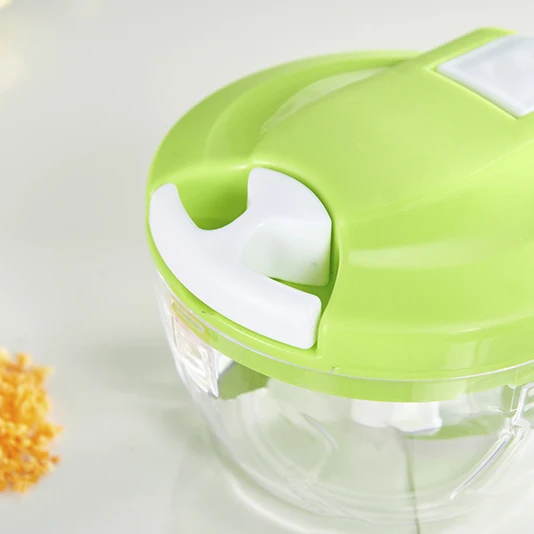 Plastic Handheld Pull Chili Onion Vegetable Chopper Cutter