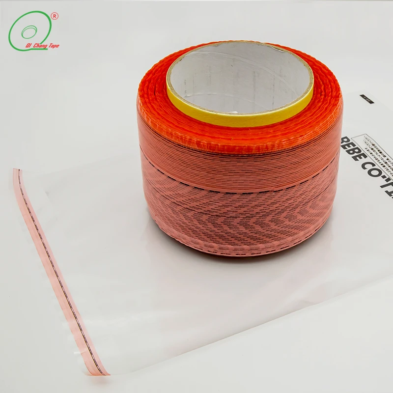 6 Inch 10000m Spool Adhesive Tape Seals Plastic Bags for Ldpe pp Cpp Bags manufacture