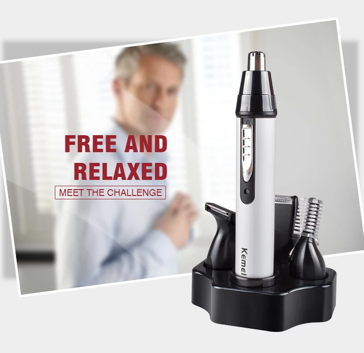 Kemei Km6650 Best Beard And Nose Trimmer Facial Hair Clippers