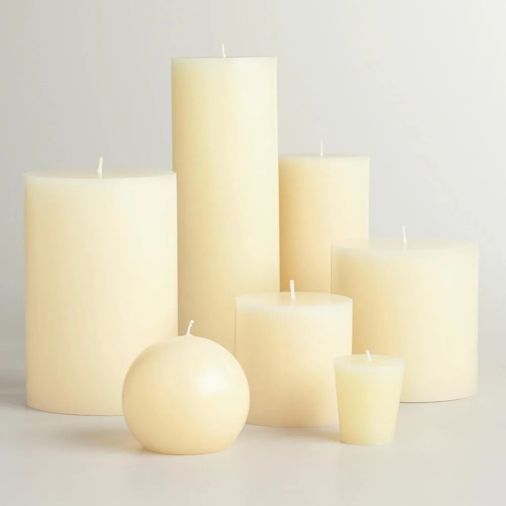 2023 the Most Popular Pillar Shape Paraffin Wax Luminescence Pillar Candle in Bulk