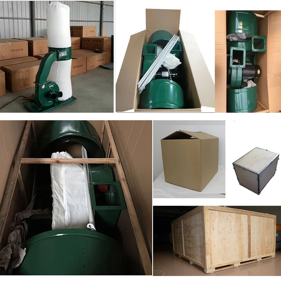 7.5kw Noise Cancellation Cloth Bag Dust Extractor And Collector