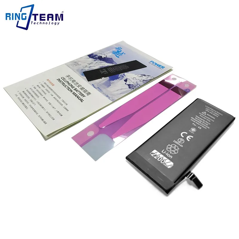 Lithium Battery 2200mAh For iPhone 6S ultra-high capacity mobile phone battery to send replacement tool sticker supplier