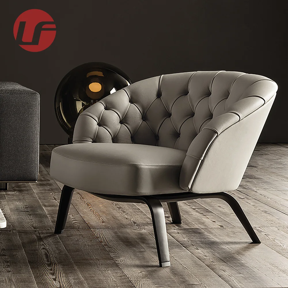 Upholstered Comfortable Modern Arm Leisure Sofa Chair Living Room Furniture Single