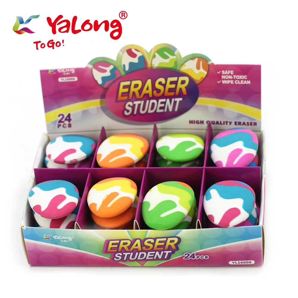 Креативный цветной ластик в форме макарона, мягкие резиновые забавные канцелярские принадлежности, школьные принадлежности для учеников