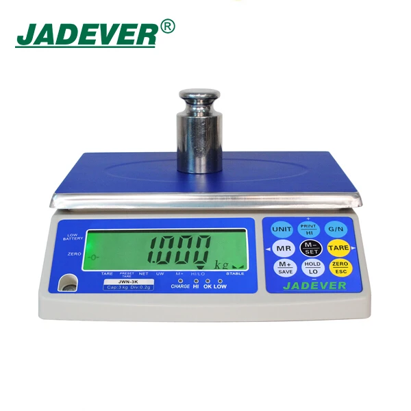 JWN 30kg Rechargeable Weighing Scale Table Top Wegihing Scalesmall Scale Production