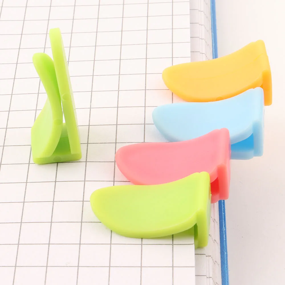 Factory Direct Sales  Plastic Buckle Paper Clips Colorful Memo Clips for Children