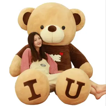 Customized Heart Shape Big size Soft Cuddly Plush Stuffed Giant Teddy Bear