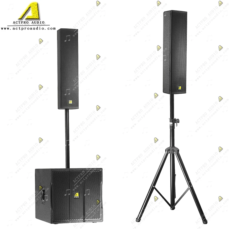 ACTPRO  CS34 Active Column Speaker Portable  Loudspeaker Mini Stage Professional Sound System Speakers Audio System