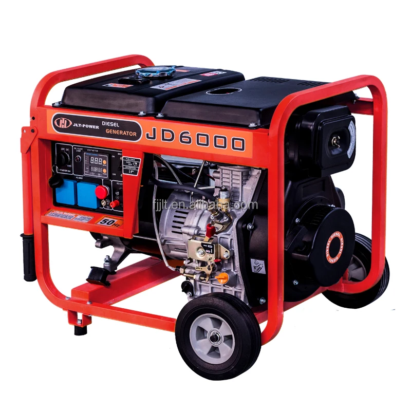 Portable diesel generator for sale with wheels and silent type from JLT JD6000 on m.alibaba.com