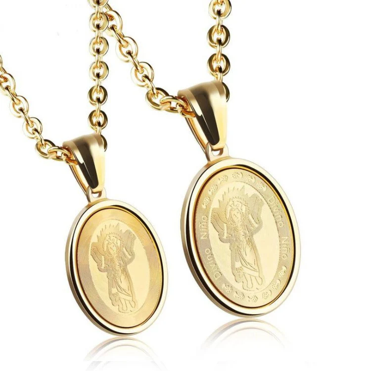Religious Prayer Jewelry Divine Mercy Medal Jesus Pendant