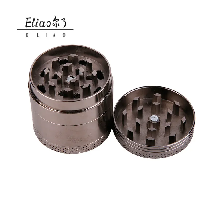 YiWu erliao Новые 4 слоя 40 мм индивидуальный логотип шлифовальный станок хит продаж травосборники