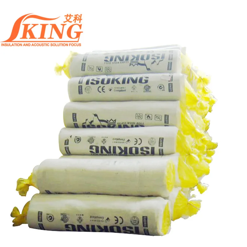 Isoking Duct Insulation Hvac Duct Works Fiber Glass Wool Blanket With