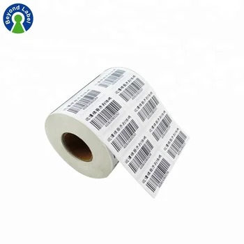 Printing Self Adhesive Roll Barcode Sticker Label , Custom Vinyl Sticker Printing