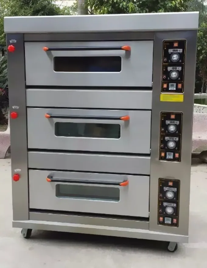 Oven For Baking 3 Deck 6 Tray Gas Oven 👍 - Ashine