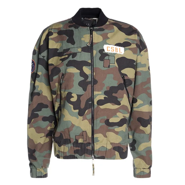 bomber camuflaje hombre