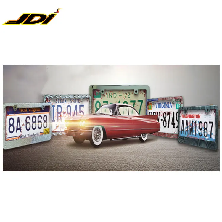 classic car license plate frames