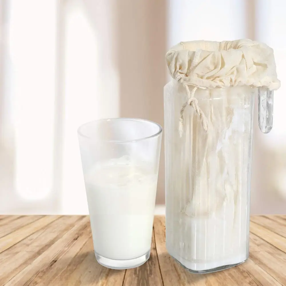 Многоразовый фильтр для пищевых продуктов нейлоновая сетка органический Конопляный хлопковый пакет молока кофе