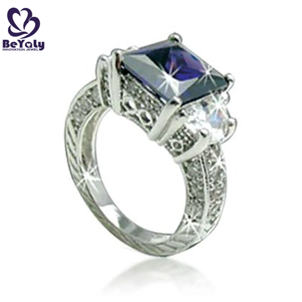 European and American Style Classic Design Yellow Stone Value 325 Silver Ring, 8925 Ring Silver Plated