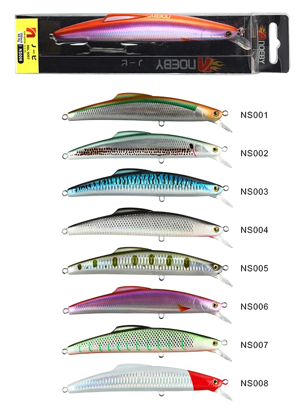 NOEBY 160mm 60g Fishing Lures - Heavy Hard Sinking Minnows