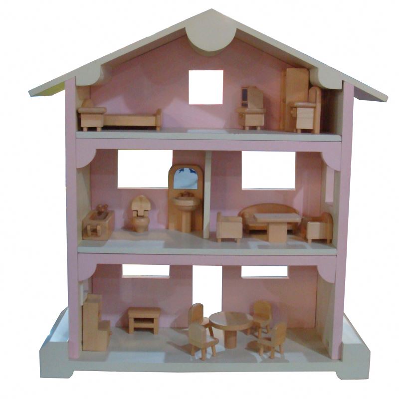 Кукольный домик счастливой семьи, милые деревянные игрушки для детей, рекламный продукт PY2095