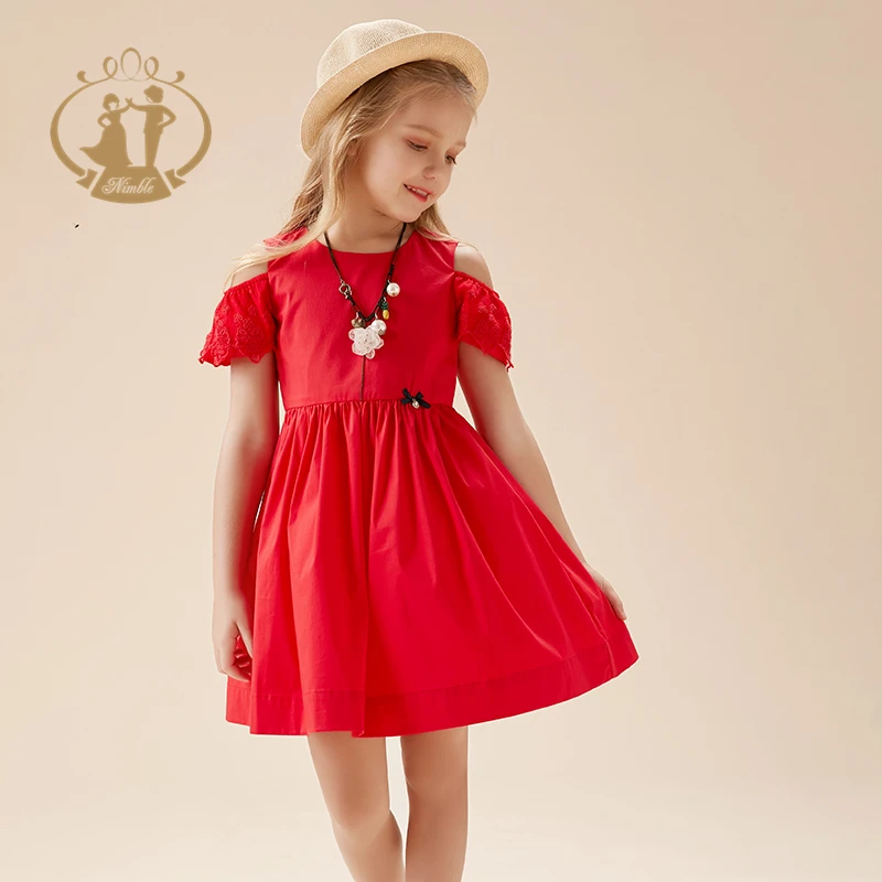 Vestido infantil niña CONFECCIONES ALBER fajín rojo 6209