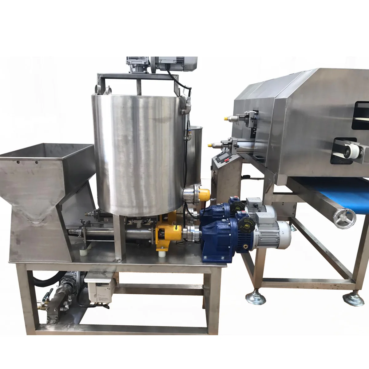 Full Automatic Egg Roll Wafer Stick Making Machine / Wafer Roll Production Line / Mini Wafer Processing Machine