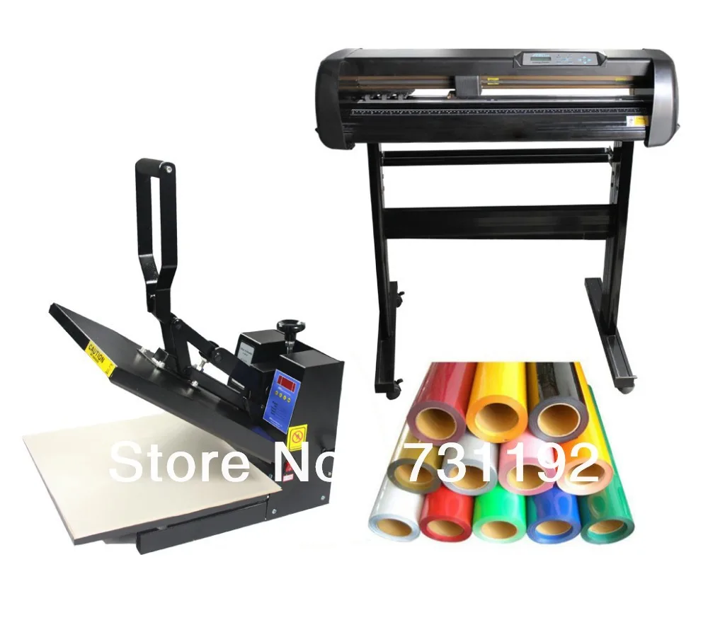 24inch 500g Vinyl Cutting Plotter & 15x15 Heat Press
