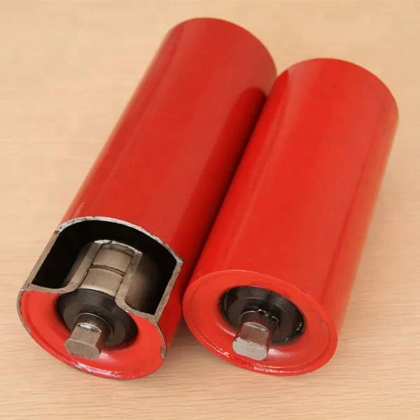 102mm Dia Water Proof Carrying Idler Equal Length Roll Trough Steel Conveyor Roller