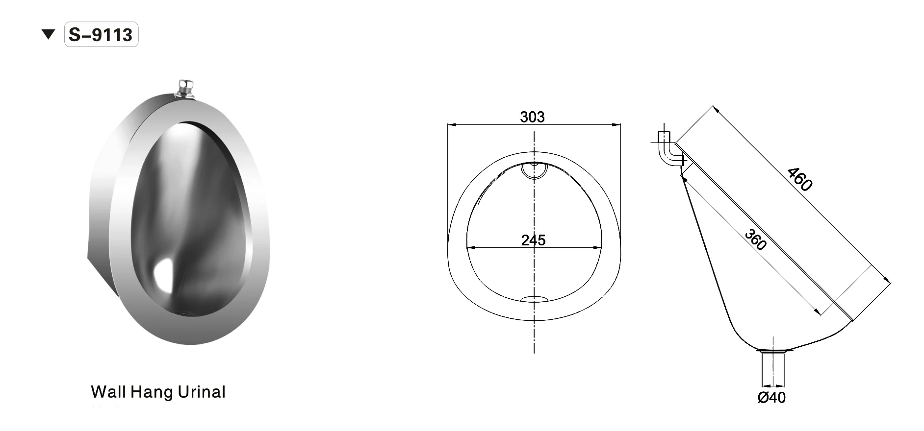 Высота установки писсуара снип