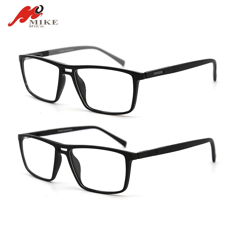 Lightest Tr90 Glasses Plastic Frame with Slim Temples Double Bridge Eyewear for Men
